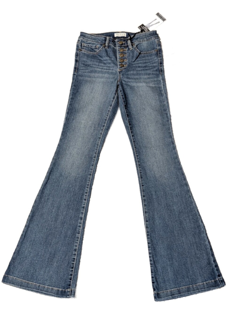 NWT Sofia Vergara Jeans Melisa Flare Button Fly Stretch Size 0 Long 25/33
